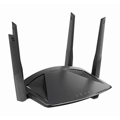 Afbeelding van D Link DIR X1860 draadloze router Gigabit Ethernet Dual band (2.4 GHz / 5 GHz) 4G Zwart