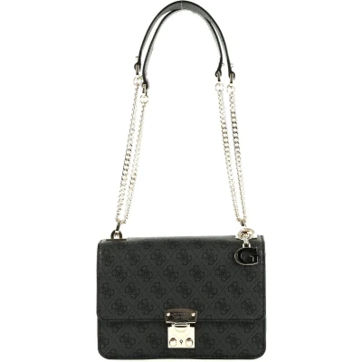 Afbeelding van Guess Eliette Schoudertas, Dames, Maat: One Size, Coal logo