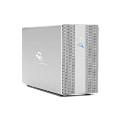 Afbeelding van OWC Mercury Elite Pro Dual Harde Schijf Behuizing Met 3 Poorts USB Hub 10Gb/s Zilver