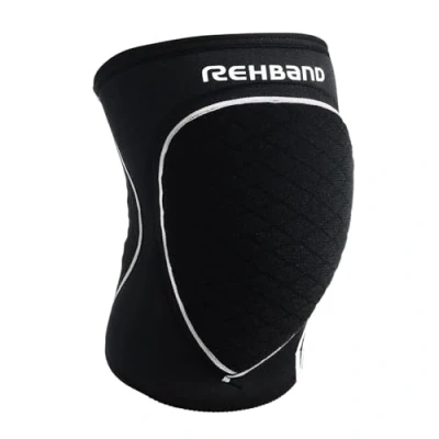 Afbeelding van Rehband kniebeschermers 1 stuk of paar, handbal &amp; volleybal comfortabel nauwsluitend, Kleur:Zwart, Maat:M