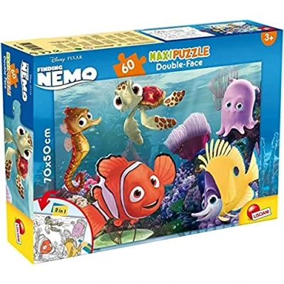 Afbeelding van Lisciani 48243 Nemo puzzle double face maxi 60 pz