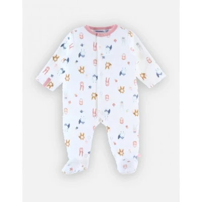 Afbeelding van Noukie&#039;s Pyjama Meisje Velour Dieren all over 3 maand 62