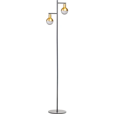 Afbeelding van ETH VL Drop 2xGU10 zwart/mat messing
