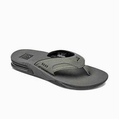 Afbeelding van Reef Fanning Flipflop voor heren, grijs/zwart., 39 EU
