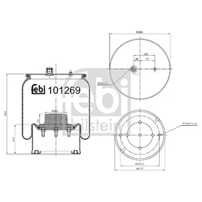 Afbeelding van Febi Bilstein Veerbalg 101269