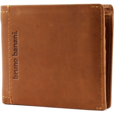 Afbeelding van bruno banani Leren Portemonnee Arizona Wallet Quer Cognac Bruine