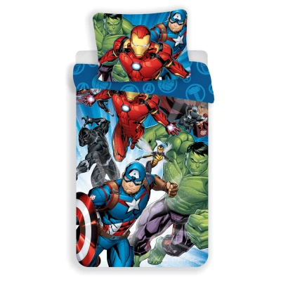Afbeelding van Marvel Avengers set met beddengoed, dekbedovertrek 140 x 200 cm + kussensloop 70 90