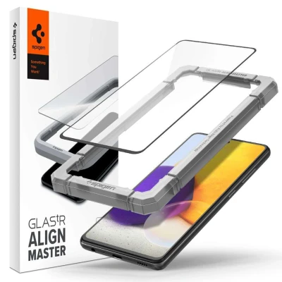 Afbeelding van Screenprotector Samsung Galaxy A52 (5G): Spigen AlignMaster Full Cover Glas