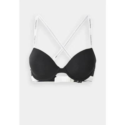 Afbeelding van Calvin Klein Underwear Lightly Lined DEMI ICON Tshirt BH, Dames, Maat: 80C, Black