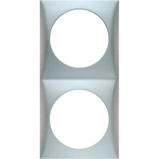Afbeelding van Hager berker afdekraam 2 voudig integro flow chroom mat gelakt 918262528