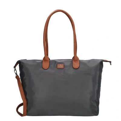 Afbeelding van Charm London Buckingham Schoudertas 15,6 inch Shopper Laptoptas Werktas A4 Praktisch Olifant grijs