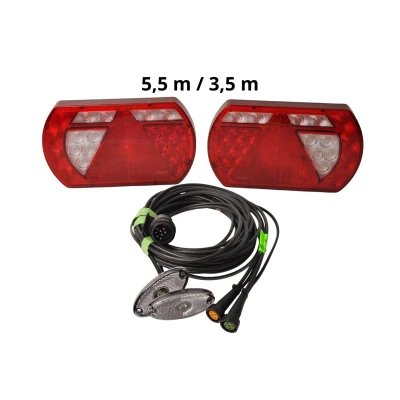 Afbeelding van Aanhangwagendirect Lucidity LED set 5,5 meter 13 polig canbus incl. markeringsverlichting