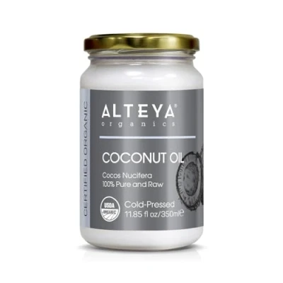 Afbeelding van Alteya Organic extra virgin kokosolie 350ml 100% USDA gecertificeerde biologische pure natuurlijke vierge (Cocos Nucifera)