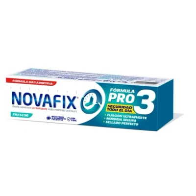 Afbeelding van Novafix Pro3 Frescor Ultrasterke hechting lijmcrème kunstgebitten 50 g