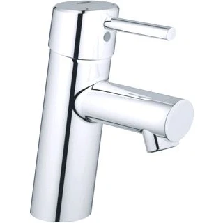 Afbeelding van Grohe concetto wastafelmengkraan s size po waste eengreeps 1 gats 155mm hoogte 101mm uitloop vast chroom 23931001