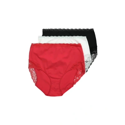 Afbeelding van Ulla Popken 3 PACK Slip, Dames, Maat: 46/48, Red
