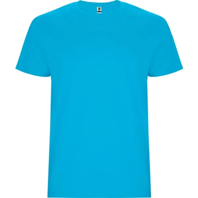 Afbeelding van T shirt unisex met korte mouwen &#039;Stafford&#039; Turquoise 11/12 jaar