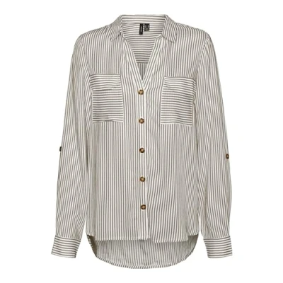 Afbeelding van Vero Moda Vmbumpy NEW NOOS Overhemdblouse, Dames, Maat: Medium, Silver mink