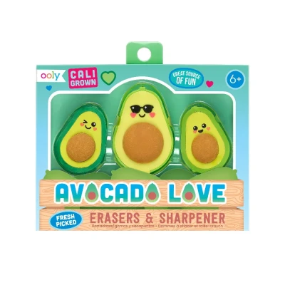 Afbeelding van Ooly gummen en puntenslijper avocado