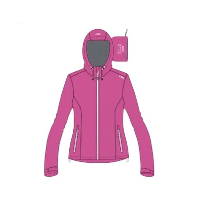 Afbeelding van CMP Woman Jacket FIX HOOD Hardshelljas, Dames, Maat: 48, Pink
