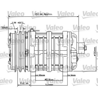 Afbeelding van Compressor, airconditioning VALEO 815837