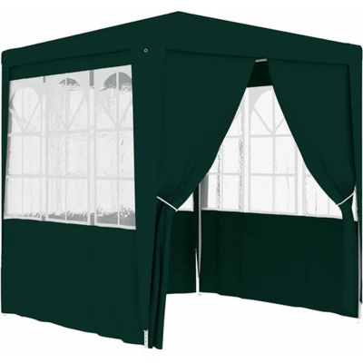 Afbeelding van Partytent met zijwanden professioneel 90 g/m² 2,5x2,5 m groen