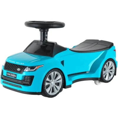 Afbeelding van Landrover Defender Loopauto Blauw Extreem Hoogwaardige Afwerking Inclusief Opbergruimte Stevige Rugleuning