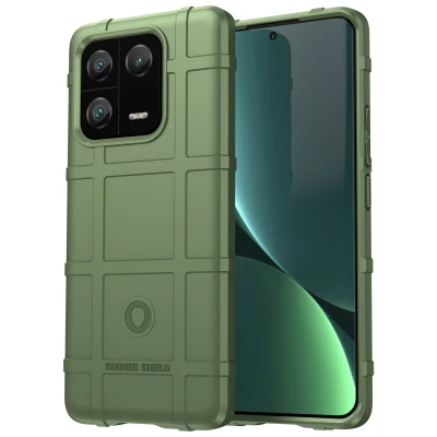 Afbeelding van Xiaomi 13 Pro Hoesje Siliconen en TPU (zacht) iMoshion Softcase/Backcover Groen Telefoonhoesje Shockproof/Valbescherming