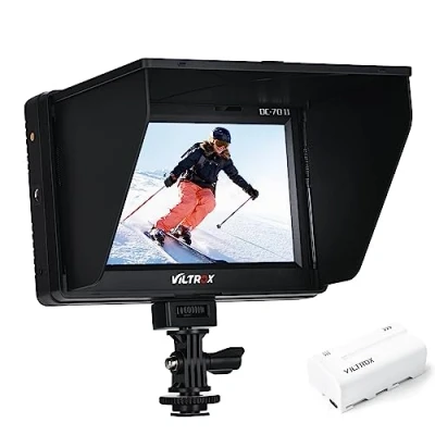 Afbeelding van VILTROX DC 70 II 7 Inch HD Ondersteuning 4K Signaal HDMI Input Output Camera Video Field Monitor voor DSLR Camcorder met Oplaadbare F550 Batterij