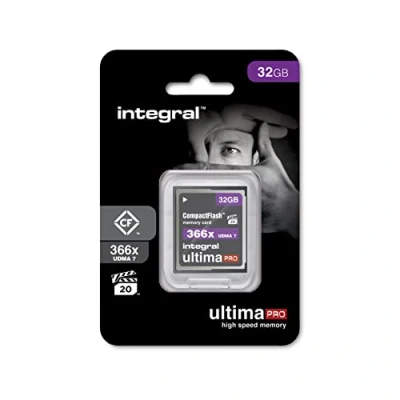 Afbeelding van Integral 32 GB compacte flashkaart UDMA 7 366x VPG 20 55MB/s lezen en 25 MB/s schrijven professionele hoge snelheid geheugenkaart