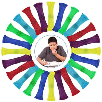 Afbeelding van 24 Pack Fidget Toys voor Sensorische Angst, Fidgets Stress Angst Relief Marmeren vioolspeeltjes Helpt bij Autisme ADHD OCD Kinderen en Volwassenen