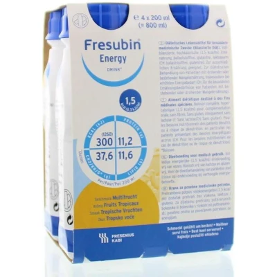 Afbeelding van Fresubin Energy drink tropische vruchten 200ml (4 st)