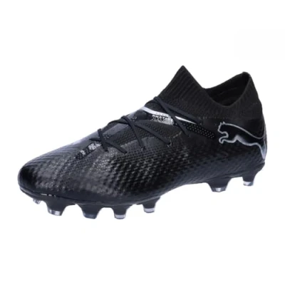 Afbeelding van Puma Future 7 PRO FG/AG Voetbalschoenen met kunststof noppen, Heren, Maat: 42, Black/silver/shadow gray Textiel/ synthetisch