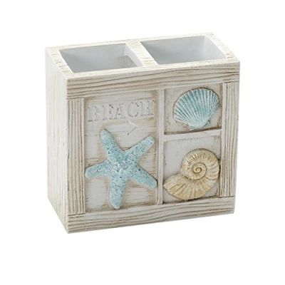 Afbeelding van ZPC Zenith Products Zenna Home, India Ink Seaside Serenity Tandenborstelhouder, Kust/Strand
