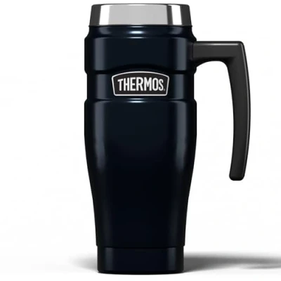 Afbeelding van Thermos 101829 Stainless King reisbeker, middernachtblauw, 470 ml, groot