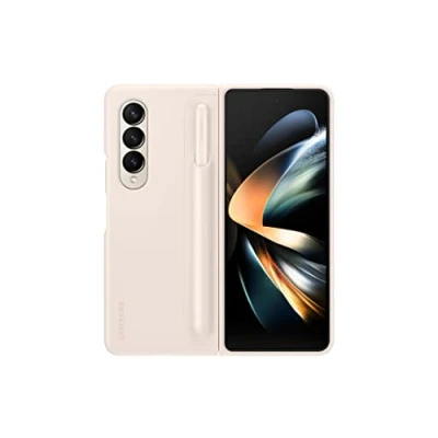 Afbeelding van Samsung Galaxy Z Fold 4 Standing Cover Case + S Pen Sand