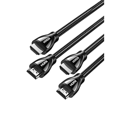 Afbeelding van UGREEN 8K HDMI Kabel 2.1 Nylon HDR10+, eARC voor PS5, TV Box enz. 2 Pack(3M)