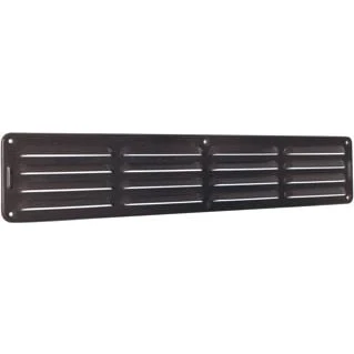 Afbeelding van Nedco schoepenrooster omgezette rand alum. 495 x 90 mm bruin