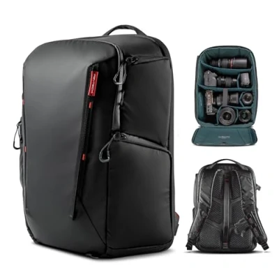 Afbeelding van PGYTECH OneMo Lite Camera Rugzak 22L professionele Cameratas Fotorugzak geschikt voor Sony/Canon/Nikon/Mini 3 Pro/DJI AVATA/Air 2S/FPV/Mavic 3/ DSLR/SLR spiegelloze camera&#039;s (Zwart)