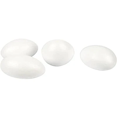 Afbeelding van Styrofoam eieren, 100263 hoogte: 10 cm, 25 stuks