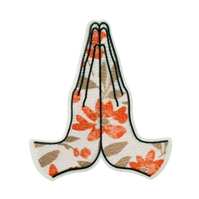 Afbeelding van Mono Quick Yoga handen recycl patch applicatie Iron On