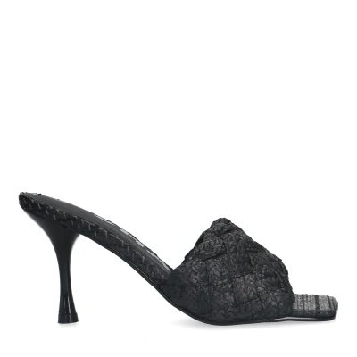 Afbeelding van Sacha Zwarte Dames Sandalen met Hakken (Maat 38)