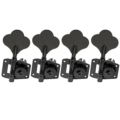Afbeelding van Musiclily Pro 4 in Lijn Open Gear Basgitaar Tuners Stemmechanieken voor Precision Jazz Bass, Zwart