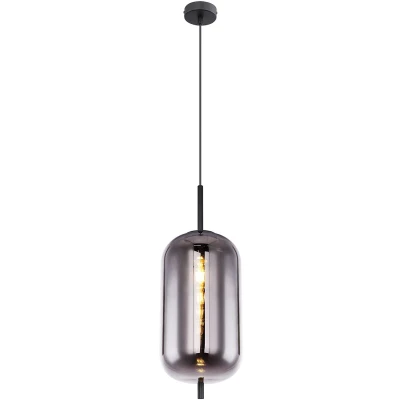 Afbeelding van Globo hanglamp Blacky zwart metaal 22 cm E27 fitting 15345H2