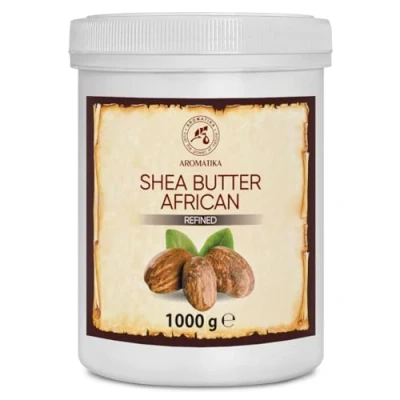 Afbeelding van Shea Boter 1000g Geraffineerd 100% Puur Natuurlijke Lichaamsboter Rijk aan Mineralen &amp; Vitamines voor Intensieve Huidverzorging Massage Wellness Cosmetica Ontspanning Anti Rimpels Aging Hydrateert Vochtinbrengend