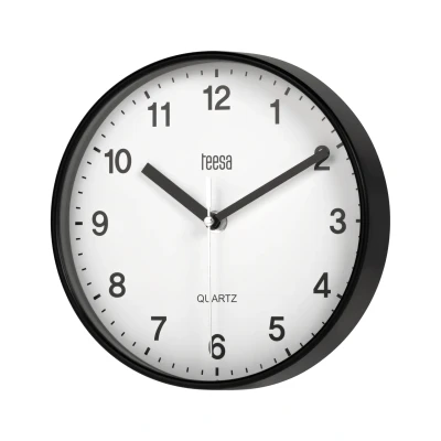 Afbeelding van Teesa TSA0038B Wandklok 20 cm zwart