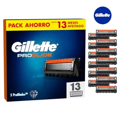 Afbeelding van Gillette ProGlide 13 reserveonderdelen voor scheerapparaat heren + sticker