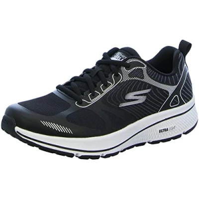 Afbeelding van Skechers Heren Go Run Consistent Sneaker, Zwart Textiel Synthetische Witte Trim, 41 EU