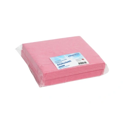 Afbeelding van Werkdoek Cleaninq viscose 38x40cm roze 10 stuks