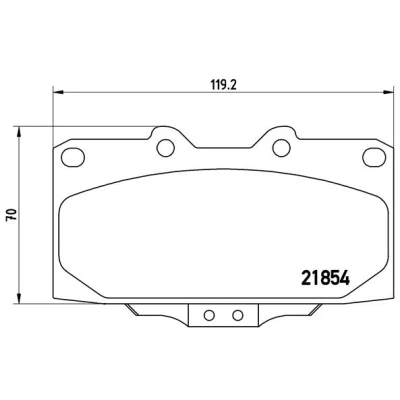 Afbeelding van Brembo Remblokset P 56 034